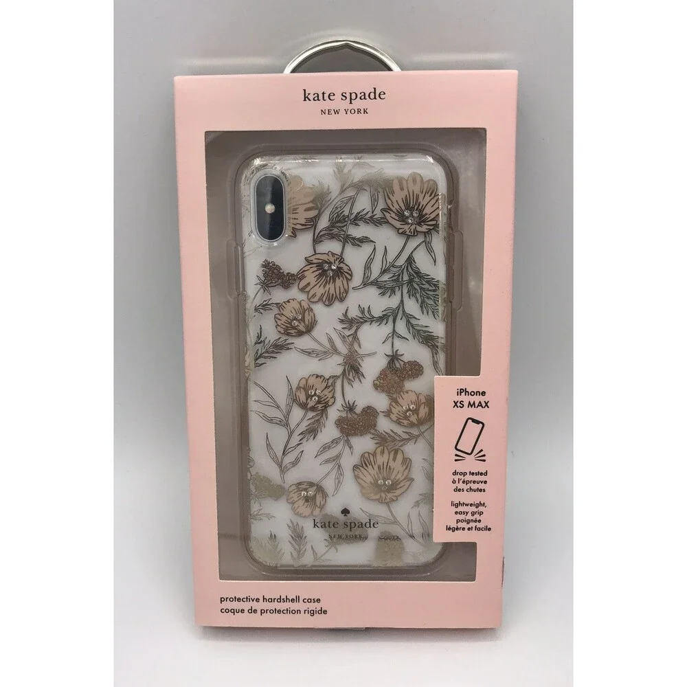 Kate Spade Phone Case Apple iPhone XS MAX Floral With Gems Brand New in Orig Pkg